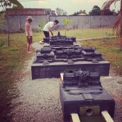 Phil and I tapping in for par