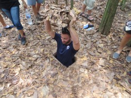 slipping into a hideout