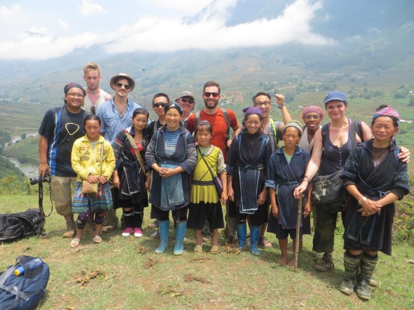 Everyone on day 2 of the trek