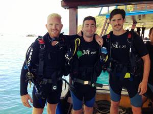 Emil (left), me, Evan (right)