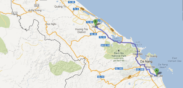 Hoi An to Hue