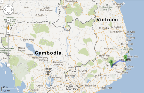 same route zoomed out