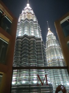 Patronas Towers from a rooftop club next door