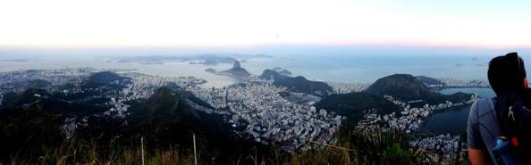 Panarama from the famous Christ the Redeemer monument 