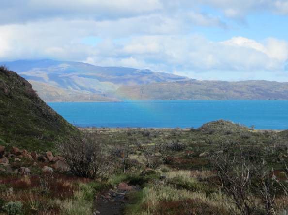 a rainbow in Chilean Patagonia